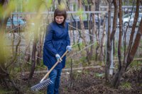 Команда "Евророс" провела субботник на территории Специализированного Дома ребенка. ФОТО