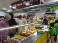 В городе Новокуйбышевск открыт первый супермаркет "Пчёлка". ФОТО